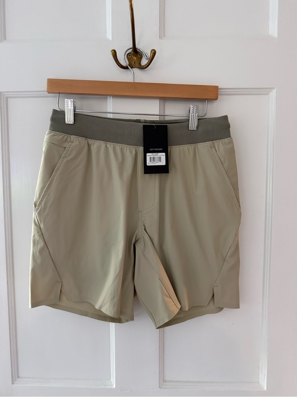 Ten Thousand Set Shorts Moss Grey Lined 6.5” NEW Small S